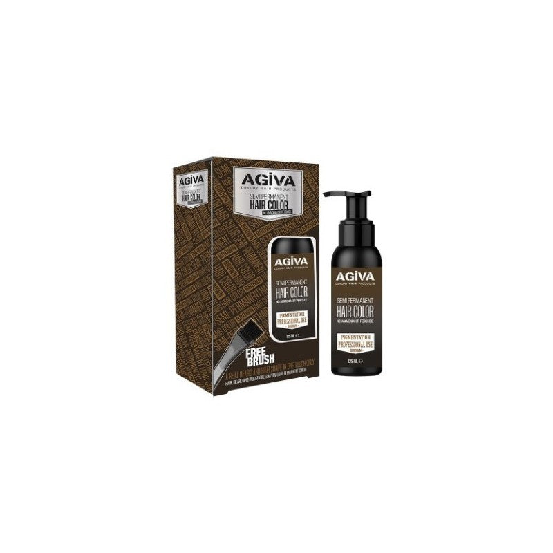 AGIVA SEMI PERMANENT HAIR COLOR BROWN 125ML